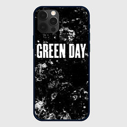 Чехол для iPhone 12 Pro Max Green Day black ice, цвет: 3D-черный