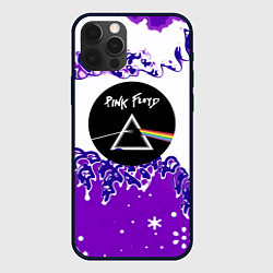 Чехол для iPhone 12 Pro Max Pink floyd violet splash, цвет: 3D-черный