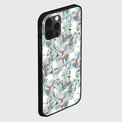 Чехол для iPhone 12 Pro Max Деньги - купюры в 1 тысячу рублей, цвет: 3D-черный — фото 2