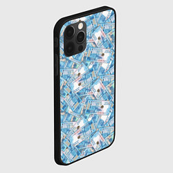 Чехол для iPhone 12 Pro Max Деньги - купюры в 2 тысячи рублей, цвет: 3D-черный — фото 2