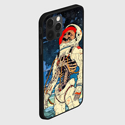 Чехол для iPhone 12 Pro Max Скелет - астронавт, цвет: 3D-черный — фото 2