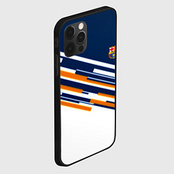 Чехол для iPhone 12 Pro Max Реал мадрид текстура футбол спорт, цвет: 3D-черный — фото 2
