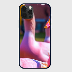 Чехол для iPhone 12 Pro Max Стадо розовых гусей: gussi, цвет: 3D-черный