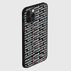 Чехол для iPhone 12 Pro Max Kojima glitch pattern studio, цвет: 3D-черный — фото 2