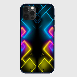 Чехол для iPhone 12 Pro Max Жёлтый неон, цвет: 3D-черный