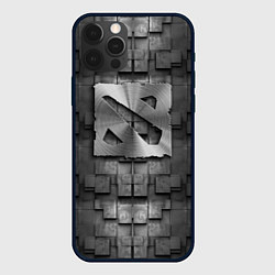 Чехол для iPhone 12 Pro Max Dota - metal texture, цвет: 3D-черный