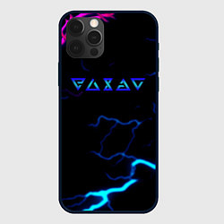 Чехол для iPhone 12 Pro Max Ведьмак игры молния, цвет: 3D-черный