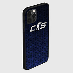 Чехол для iPhone 12 Pro Max Counter Strike 2 - metal logo, цвет: 3D-черный — фото 2