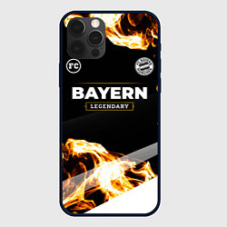 Чехол для iPhone 12 Pro Max Bayern legendary sport fire, цвет: 3D-черный