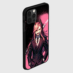 Чехол для iPhone 12 Pro Max Человек бензопила - Пауэр, цвет: 3D-черный — фото 2