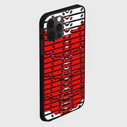 Чехол для iPhone 12 Pro Max Красно-белая техно броня, цвет: 3D-черный — фото 2