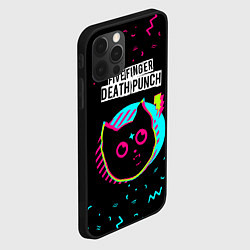 Чехол для iPhone 12 Pro Max Five Finger Death Punch - rock star cat, цвет: 3D-черный — фото 2