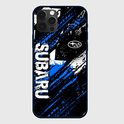 Чехол для iPhone 12 Pro Max Subaru - sport style, цвет: 3D-черный