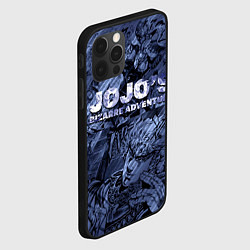 Чехол для iPhone 12 Pro Max ДжоДжо на фоне манги, цвет: 3D-черный — фото 2