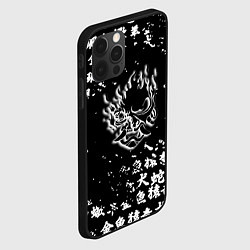 Чехол для iPhone 12 Pro Max Samurai pattern japan 2077, цвет: 3D-черный — фото 2