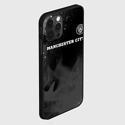 Чехол для iPhone 12 Pro Max Manchester City sport на темном фоне посередине, цвет: 3D-черный — фото 2