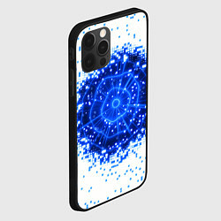 Чехол для iPhone 12 Pro Max Поврежденный цифровой скин - дыра, цвет: 3D-черный — фото 2