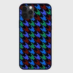 Чехол для iPhone 12 Pro Max Принт гусиные лапки, цвет: 3D-черный