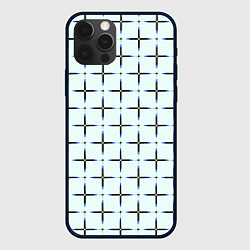 Чехол для iPhone 12 Pro Max Линии плюс, цвет: 3D-черный