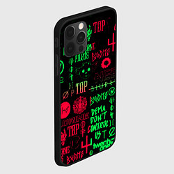 Чехол для iPhone 12 Pro Max Twenty one pilots pattern rock steel, цвет: 3D-черный — фото 2