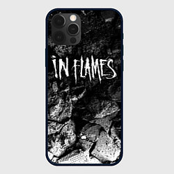 Чехол для iPhone 12 Pro Max In Flames black graphite, цвет: 3D-черный