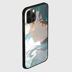 Чехол для iPhone 12 Pro Max Genshin Impact Xiao Adept smile, цвет: 3D-черный — фото 2