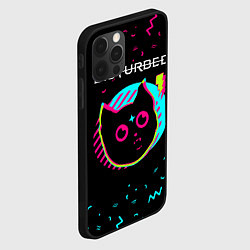 Чехол для iPhone 12 Pro Max Disturbed - rock star cat, цвет: 3D-черный — фото 2