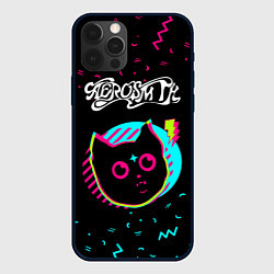 Чехол для iPhone 12 Pro Max Aerosmith - rock star cat, цвет: 3D-черный