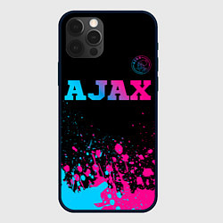 Чехол iPhone 12 Pro Max Ajax - neon gradient посередине