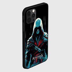 Чехол для iPhone 12 Pro Max Assassins creed ночной образ, цвет: 3D-черный — фото 2