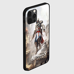 Чехол для iPhone 12 Pro Max Assassins creed town, цвет: 3D-черный — фото 2