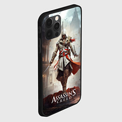 Чехол для iPhone 12 Pro Max Assassins creed старый город, цвет: 3D-черный — фото 2