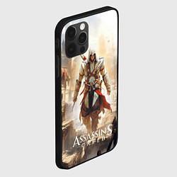 Чехол для iPhone 12 Pro Max Assassins creed старый город, цвет: 3D-черный — фото 2