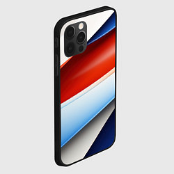 Чехол для iPhone 12 Pro Max Абстрактный минимализм плавные волнистые линии, цвет: 3D-черный — фото 2