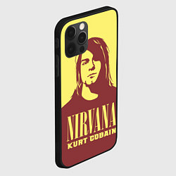 Чехол для iPhone 12 Pro Max Kurt Cobain Nirvana, цвет: 3D-черный — фото 2