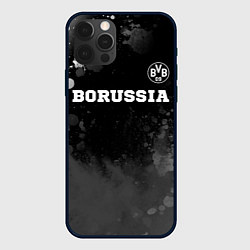 Чехол для iPhone 12 Pro Max Borussia sport на темном фоне посередине, цвет: 3D-черный