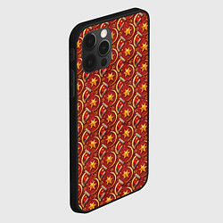 Чехол для iPhone 12 Pro Max Паттерн СССР звезды, цвет: 3D-черный — фото 2