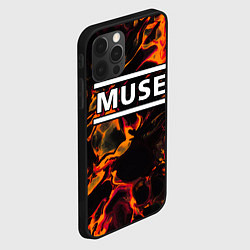 Чехол для iPhone 12 Pro Max Muse red lava, цвет: 3D-черный — фото 2
