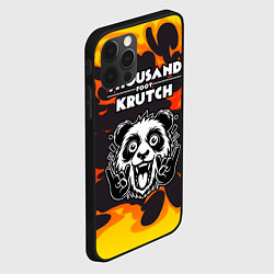 Чехол для iPhone 12 Pro Max Thousand Foot Krutch рок панда и огонь, цвет: 3D-черный — фото 2
