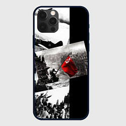 Чехол для iPhone 12 Pro Max День победы 9 мая коллаж из фронтовых моментов, цвет: 3D-черный