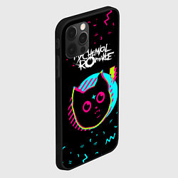 Чехол для iPhone 12 Pro Max My Chemical Romance - rock star cat, цвет: 3D-черный — фото 2