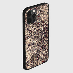 Чехол для iPhone 12 Pro Max Абстракция земляной с красным, цвет: 3D-черный — фото 2