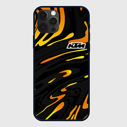 Чехол iPhone 12 Pro Max KTM - orange liquid