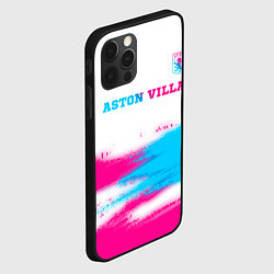 Чехол для iPhone 12 Pro Max Aston Villa neon gradient style посередине, цвет: 3D-черный — фото 2