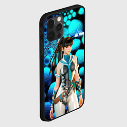 Чехол для iPhone 12 Pro Max Stellar Blade Eve синие капсулы, цвет: 3D-черный — фото 2