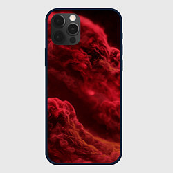Чехол для iPhone 12 Pro Max Красный густой дым инферно - inferno red, цвет: 3D-черный