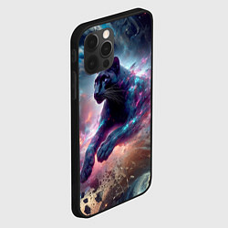 Чехол для iPhone 12 Pro Max Космическая пантера - нейросеть, цвет: 3D-черный — фото 2
