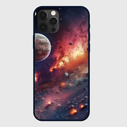 Чехол для iPhone 12 Pro Max Космический мир, цвет: 3D-черный