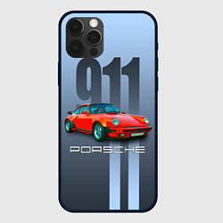 Чехол для iPhone 12 Pro Max Винтажный автомобиль Porsche 911 Carrera, цвет: 3D-черный