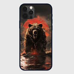 Чехол для iPhone 12 Pro Max Russian angry bear, цвет: 3D-черный